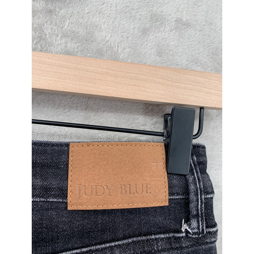 Judy Blue Jeans Womens 5/27 Black Straight Fit High Rise Denim Pants - Picture 5 of 10
